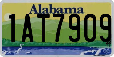AL license plate 1AT7909