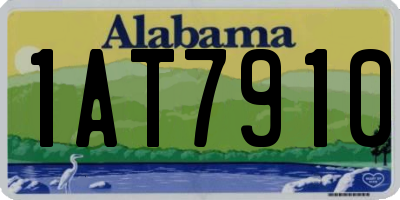 AL license plate 1AT7910