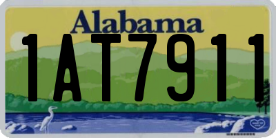 AL license plate 1AT7911