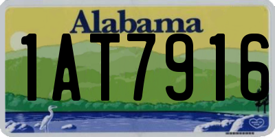 AL license plate 1AT7916