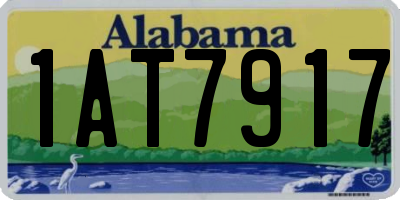 AL license plate 1AT7917