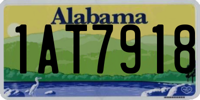 AL license plate 1AT7918