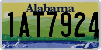AL license plate 1AT7924