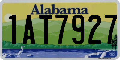 AL license plate 1AT7927