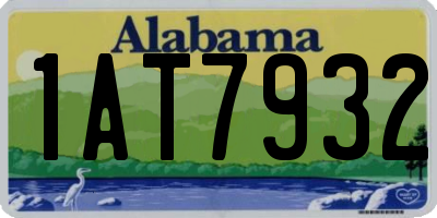 AL license plate 1AT7932