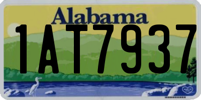 AL license plate 1AT7937