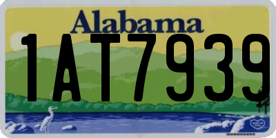 AL license plate 1AT7939