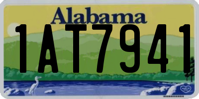 AL license plate 1AT7941