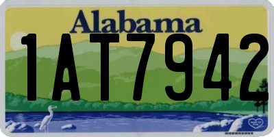 AL license plate 1AT7942