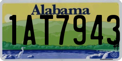 AL license plate 1AT7943