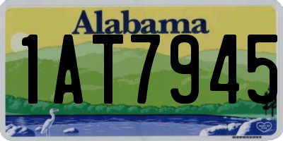 AL license plate 1AT7945