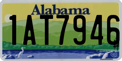 AL license plate 1AT7946