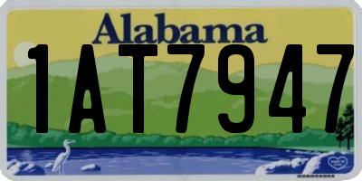 AL license plate 1AT7947