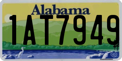 AL license plate 1AT7949