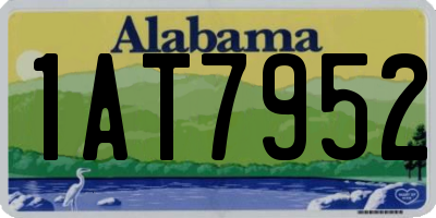 AL license plate 1AT7952