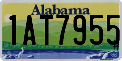 AL license plate 1AT7955