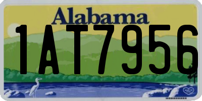 AL license plate 1AT7956