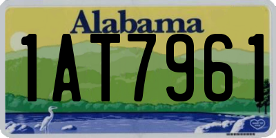 AL license plate 1AT7961