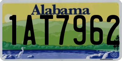 AL license plate 1AT7962