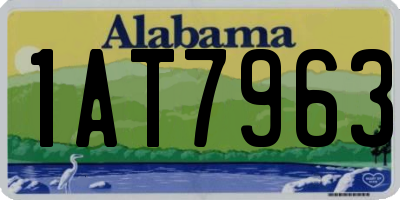 AL license plate 1AT7963