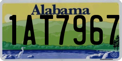 AL license plate 1AT7967