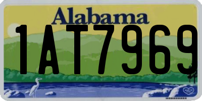 AL license plate 1AT7969