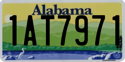 AL license plate 1AT7971