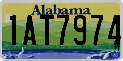 AL license plate 1AT7974