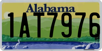 AL license plate 1AT7976