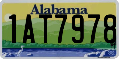 AL license plate 1AT7978