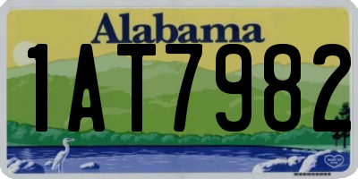 AL license plate 1AT7982