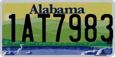 AL license plate 1AT7983