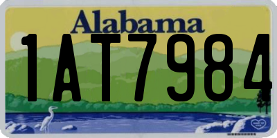 AL license plate 1AT7984