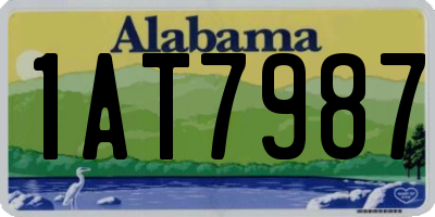 AL license plate 1AT7987