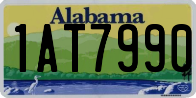 AL license plate 1AT7990