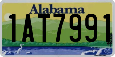 AL license plate 1AT7991