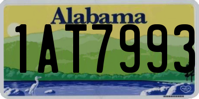AL license plate 1AT7993