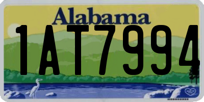 AL license plate 1AT7994