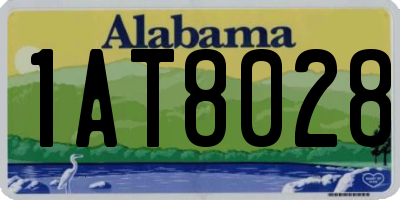 AL license plate 1AT8028