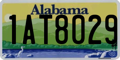 AL license plate 1AT8029