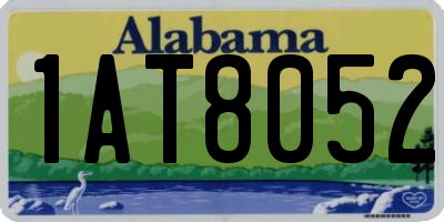 AL license plate 1AT8052