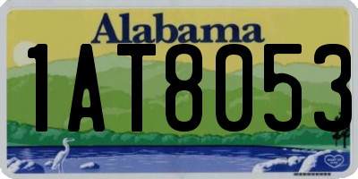 AL license plate 1AT8053