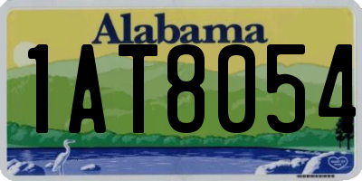 AL license plate 1AT8054