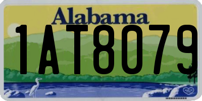 AL license plate 1AT8079