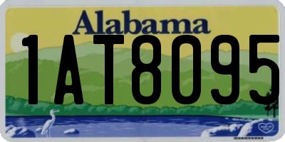 AL license plate 1AT8095