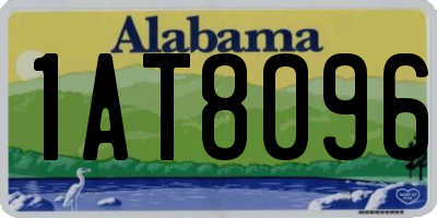AL license plate 1AT8096
