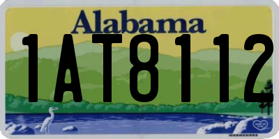 AL license plate 1AT8112