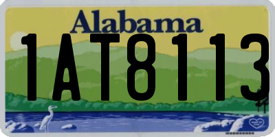 AL license plate 1AT8113