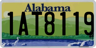 AL license plate 1AT8119