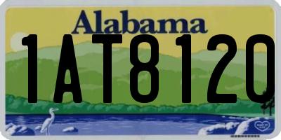 AL license plate 1AT8120